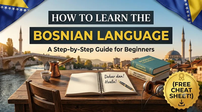 How to Learn the Bosnian Language: A Step-by-Step Guide for Beginners  (Free Cheat Sheet!)